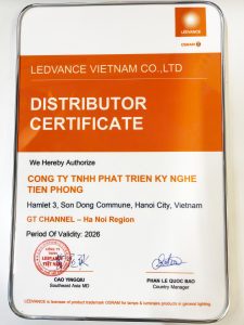 Giấy chứng nhận phân phối Osram